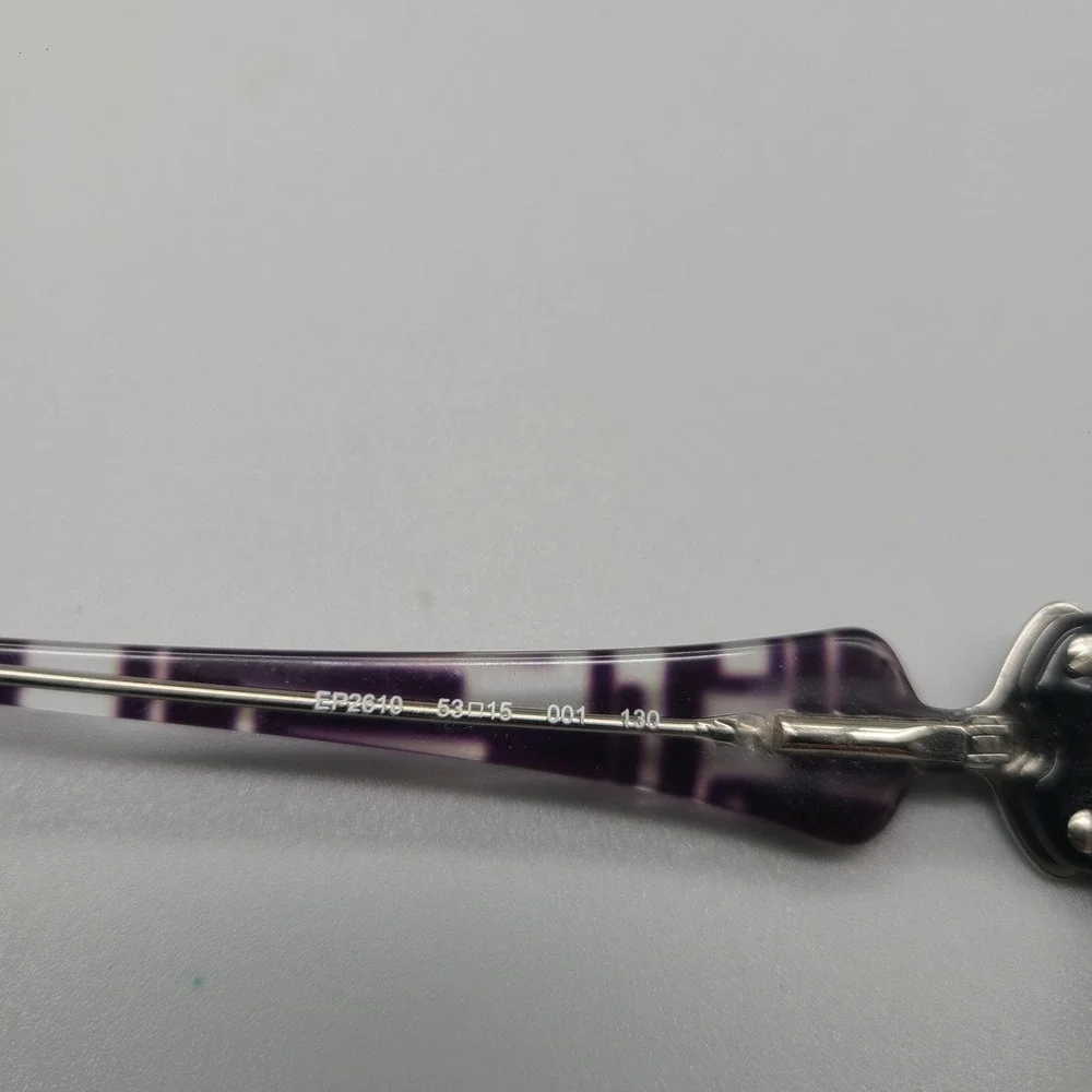 Emilio Pucci EP2610 Black Purple Pattern Eyeglasses Frames Italy 53-15-130